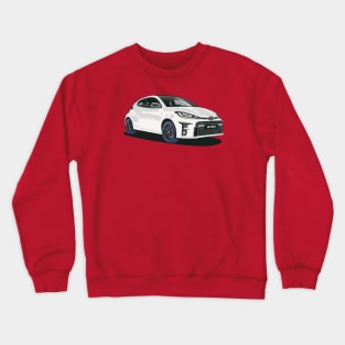 2020 GR Yaris in Glacier White. Crewneck Sweatshirt